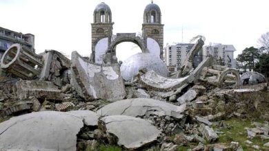 Порушена црква у Ђаковици 17. март