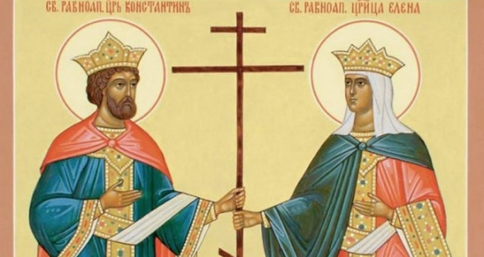 Цар Константин и Цариа Јелена